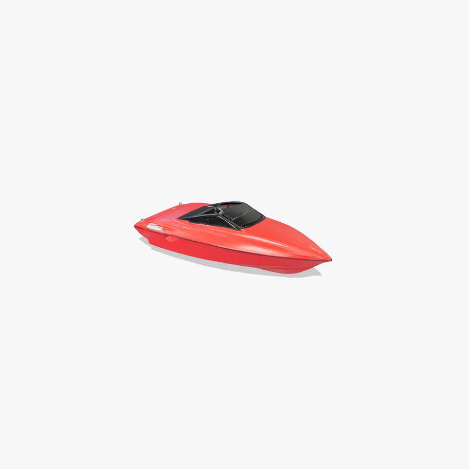 Sleek Red Speedboat model pack